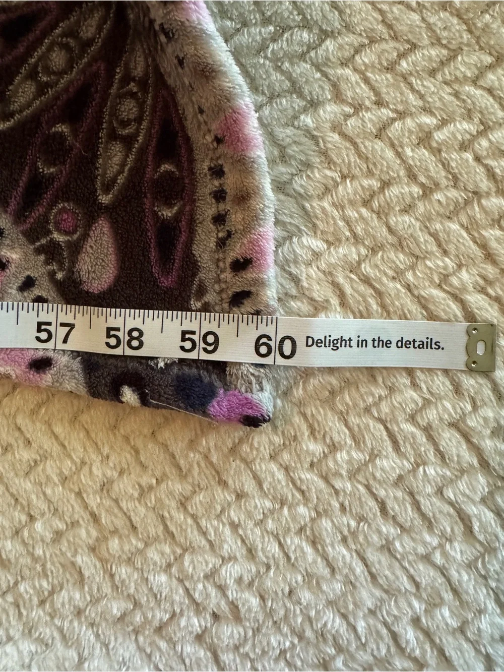 Vera Bradley Fleece Travel Blanket retired pattern Mimosa Medallion‎